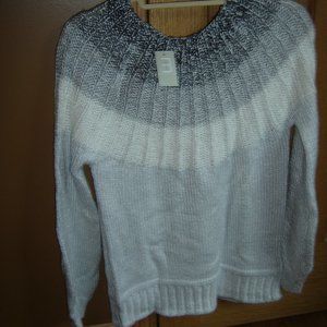 Fall/winter knit shimmer sweater